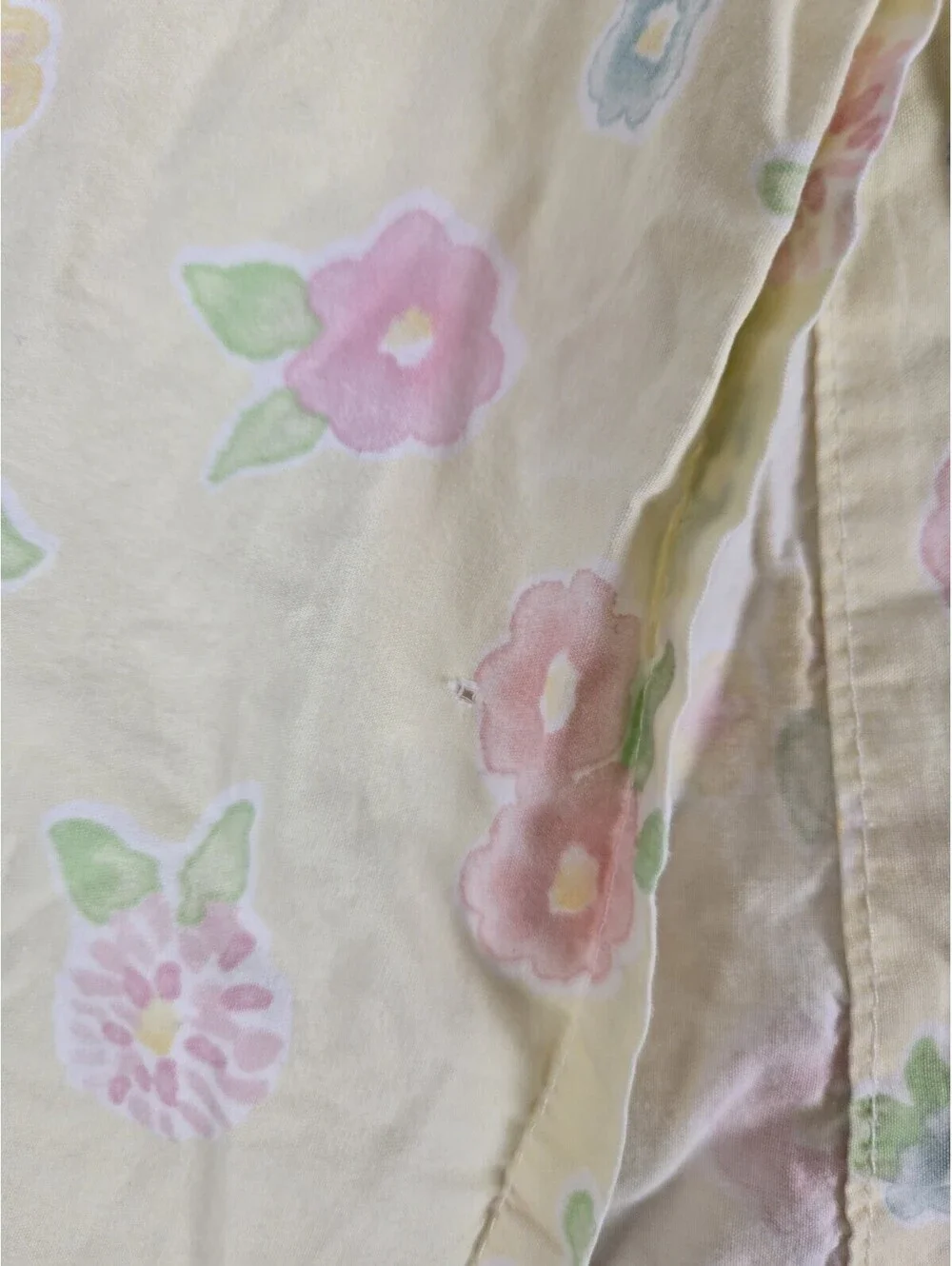 Pottery Barn Kids Yellow Flower Fitted & Flat Sheet Set Twin